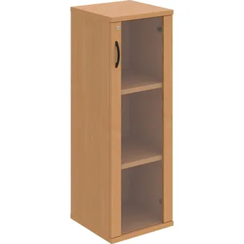 Policová skříň SZ 3 40 02 P – Skříň policová dvéřová 115,2 × 40 cm - Buk , Buk , UCO – černá