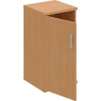 Policová skříň S 2 40 01 L – Skříň policová dvéřová 76,8 × 40 cm - Buk , Buk , USH – hranatá