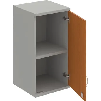 Policová skříň SZ 2 40 01 P H – Skříň policová dvéřová 76,8 × 40 cm - Třešeň , Šedá , USN – Hobis