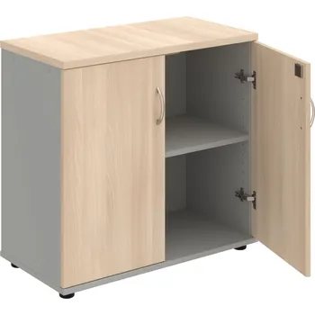 SPZ 80 40 – Skříňka ke stolu, zavřená, š. 80 cm - Akát , Šedá , USN – Hobis