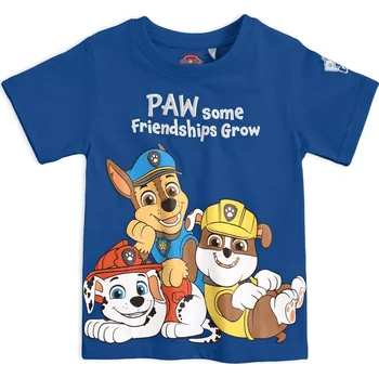 Chlapecké tričko PAW PATROL FRIENDSHIP modré Velikost: 110