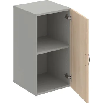 Policová skříň D 2 40 01 – Skříň policová dvéřová 74 × 40 cm - Akát , Šedá , UCO – černá