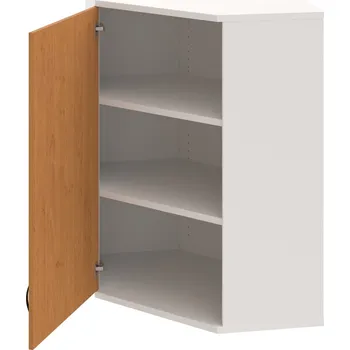 Policová skříň SRV 3 01 L H – Skříň vnitřní roh levá 115,2 cm - Olše , Bílá , UCO – černá