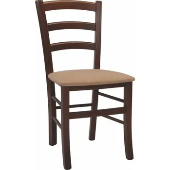 Jídelní židle PAYSANE látka – čalouněná židle - wenge , carabu terracotta 75