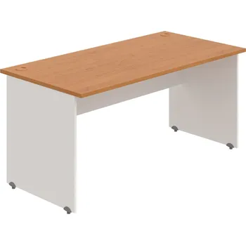 Psací stůl GS 1600 – Stůl pracovní rovný 160 cm - Olše , Bílá