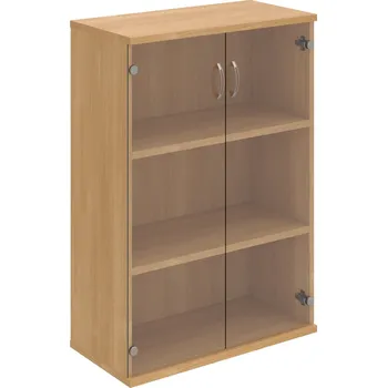 Policová skříň S 3 80 08 – Skříň policová dvéřová 115,2 × 80 cm - Čiré , Dub , USN – Hobis