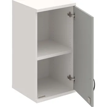 Policová skříň SZ 2 40 01 P H – Skříň policová dvéřová 76,8 × 40 cm - Šedá , Bílá , UCO – černá