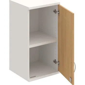 Policová skříň SZ 2 40 01 P H – Skříň policová dvéřová 76,8 × 40 cm - Dub , Bílá , USN – Hobis