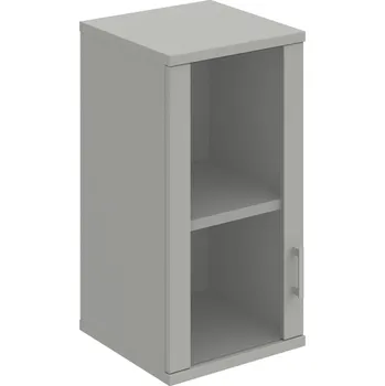 Policová skříň S 2 40 02 L H – Skříň policová dvéřová 76,8 × 40 cm - Šedá , Šedá , USH – hranatá