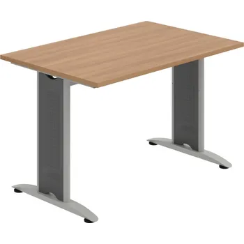 Jednací stůl FJ 1200 – Stůl jednací rovný 120 cm - Višeň , Šedý kov