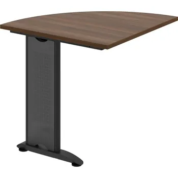 Psací stůl FP 901 L – Stůl spojovací levý - Ořech , Černý kov