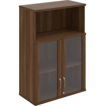 Policová skříň SZ 3 80 05 H – Skříň policová dvéřová 115,2 × 80 cm - Ořech , Ořech , USN – Hobis