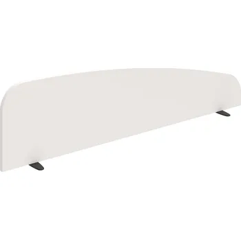 PA 1600 S – Paraván na desku 155 cm - Bílá , Černý kov