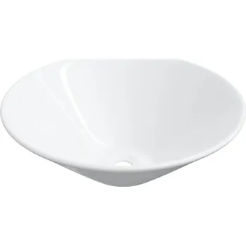 Umyvadlo Keramické umyvadlo na desku bílé 42x42x14 cm