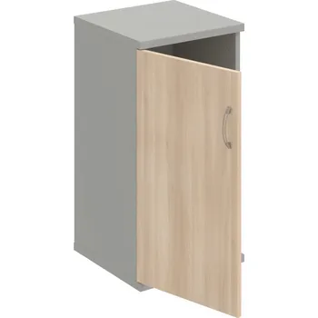 Policová skříň S 2 40 01 L – Skříň policová dvéřová 76,8 × 40 cm - Akát , Šedá , USN – Hobis