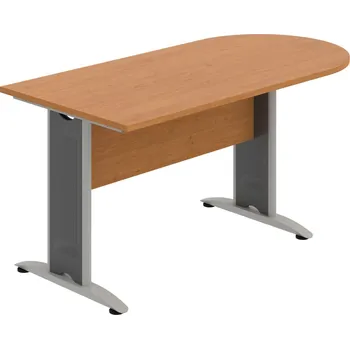 Jednací stůl CP 1600 1 – Stůl jednací oblouk 160 cm - Olše , Olše , Šedý kov