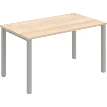 Psací stůl US 1400 – Stůl pracovní rovný 140 cm - Akát , Šedý kov