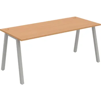 Psací stůl US A 1800 – Stůl pracovní délky 180 cm - Buk , Šedý kov