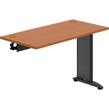 Psací stůl FE 1200 R – Stůl pracovní řetězící rovný 120 cm, hl. 60 cm - Třešeň , Černý kov