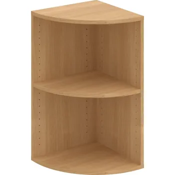 Policová skříň DR 2 L – Skříň vnější roh levý 74 cm - Dub