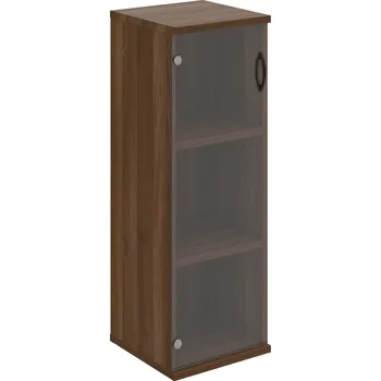 Policová skříň S 3 40 03 L – Skříň policová dvéřová 115,2 × 40 cm - Čiré , Ořech , UCO – černá