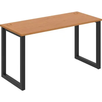 Psací stůl UE O 1400 – Stůl pracovní délky 140 cm, hl. 60 cm - Olše , Černý kov