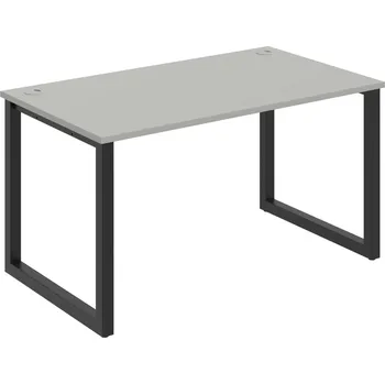 Psací stůl US O 1400 – Stůl pracovní délky 140 cm - Šedá , Černý kov