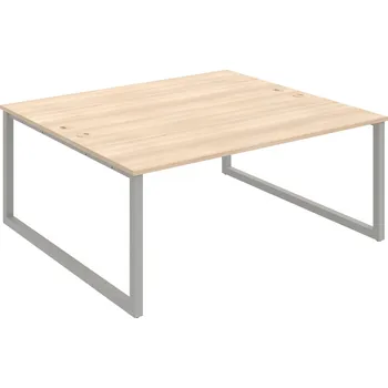 Psací stůl USD O 1800 – Stůl pracovní 180 × 160 cm - Akát , Šedý kov