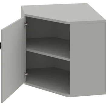 Policová skříň SRV 2 01 L – Skříň vnitřní roh levá 76,8 cm - Šedá , Šedá , UCO – černá