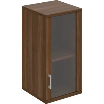 Policová skříň S 2 40 02 P H – Skříň policová dvéřová 76,8 × 40 cm - Ořech , Ořech , USH – hranatá