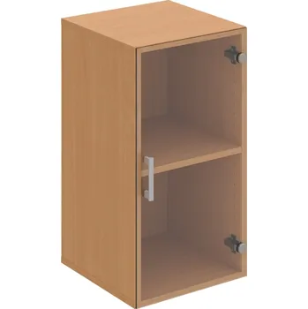 Policová skříň D 2 40 02 – Skříň policová dvéřová 74 × 40 cm - Čiré , Buk , USH – hranatá