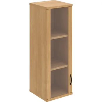 Policová skříň S 3 40 02 L H – Skříň policová dvéřová 115,2 × 40 cm - Dub , Dub , UCO – černá