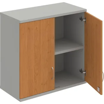 Policová skříň SZ 2 80 01 H – Skříň policová dvéřová 76,8 × 80 cm - Olše , Šedá , USN – Hobis