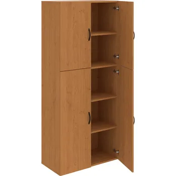 Policová skříň D 5 80 06 – Skříň policová dvéřová 185 × 80 cm - Olše , Olše , UCO – černá