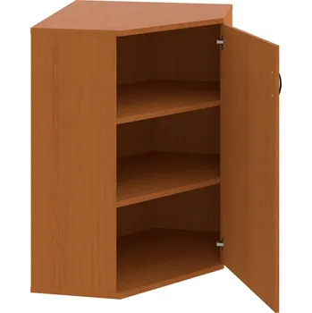 Policová skříň SRV 3 01 P – Skříň vnitřní roh pravá 115,2 cm - Třešeň , Třešeň , UCO – černá