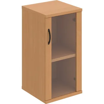 Policová skříň S 2 40 02 P – Skříň policová dvéřová 76,8 × 40 cm - Buk , Buk , UCO – černá