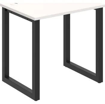 Psací stůl UE O 800 – Stůl pracovní délky 80 cm, hl. 60 cm - Bílá , Černý kov