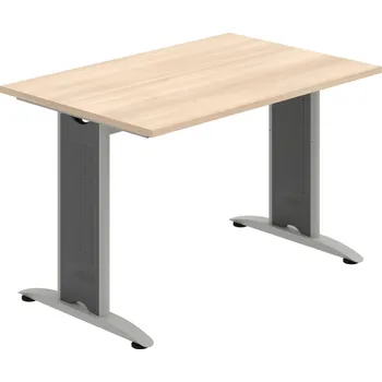 Jednací stůl FJ 1200 – Stůl jednací rovný 120 cm - Akát , Šedý kov