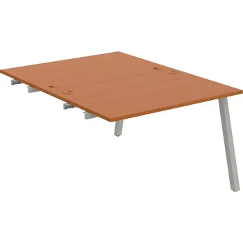 Psací stůl USD A 1200 R – Stůl pracovní 120 × 160 cm, k řetězení - Třešeň , Šedý kov