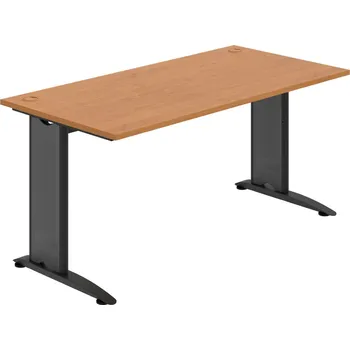 Psací stůl FS 1600 – Stůl pracovní rovný 160 cm - Olše , Černý kov