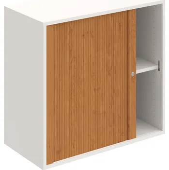 Policová skříň DZ 2 80 03 L – Skříň polic rolet levá 74 × 80 cm - Bílá , Olše