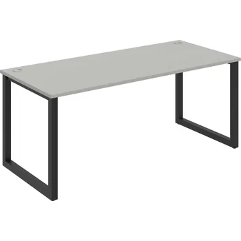 Psací stůl US O 1800 – Stůl pracovní délky 180 cm - Šedá , Černý kov