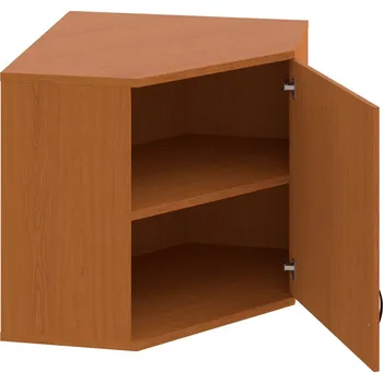 Policová skříň SRV 2 01 P H – Skříň vnitřní roh pravá 76,8 cm - Třešeň , Třešeň , UCO – černá