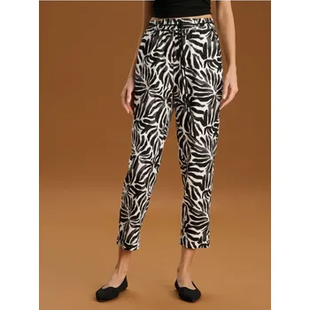 Dámské kalhoty Sinsay - Mrkvové kalhoty - vícebarevná - YF556-MLC - YF556-MLC-S