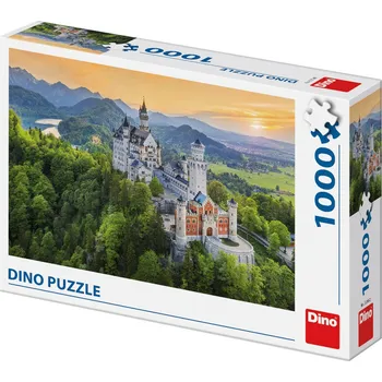 Dino DINO Puzzle Jarní Neuschwanstein 66x47cm foto skládačka 1000 dílků