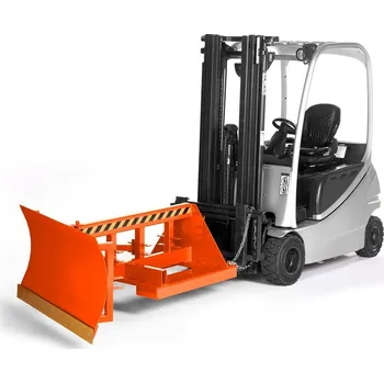 Hrablo na sníh Sněhová radlice typ RSP-25, pro VZV, práškově lakovaná ocel, DxŠ 1250 x 2500 mm, oranžová