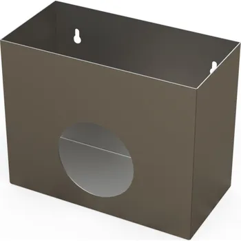 Nerezový dávkovací box do čistých prostor, kulatý otvor, 320 x 160 x 260 mm