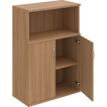 Policová skříň S 3 80 02 – Skříň policová dvéřová 115,2 × 80 cm - Višeň , Višeň , USN – Hobis