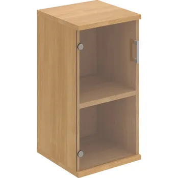 Policová skříň S 2 40 03 L – Skříň policová dvéřová 76,8 × 40 cm - Čiré , Dub , USH – hranatá