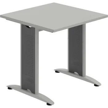 Jednací stůl FJ 800 – Stůl jednací rovný 80 cm - Šedá , Šedý kov